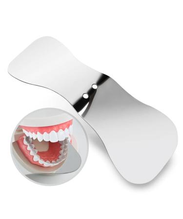 fonhunt Dental Mirror Orthodontic Supplies Mouth Mirror Occlusal Mirror Intraoral Mirror Steel Dental Orthodontic Reflector