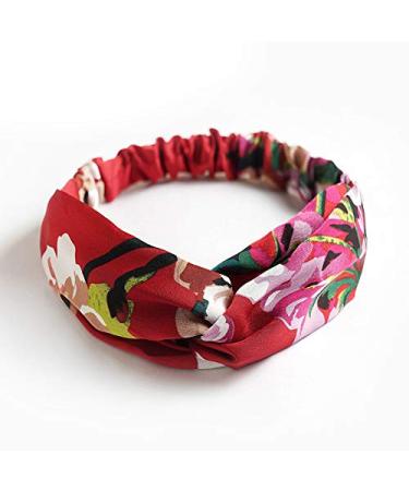 IDOLL Boho Headbands 6 Pack - Floral Silk Hairband for Women & Girls - Buy Online on GoSupps.com