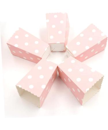 Zerodeko 36pcs Box Cardboard Popcorn Snackbox Popped Popcorn Snack+box Popcorn Containers Cartoon Headgear Biscuits Cookies Boxes for Gifts Pink Containers Picnics Stripe Party Supplies 1 - Buy Online on GoSupps.com