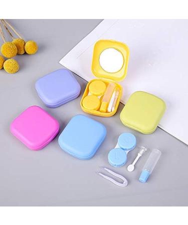 Lentil & Contact Lens Storage Container | Square Mini Box with Mirror | Perfect for Colored Contact Lenses | Stylish R Roze Design - Buy Online on GoSupps.com
