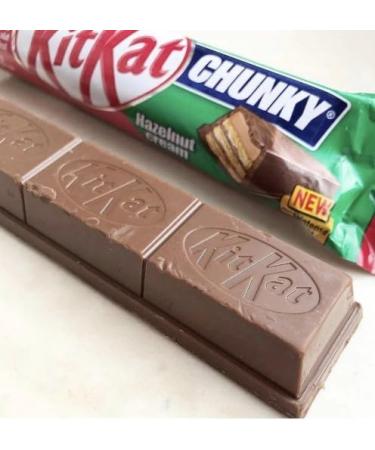 KitKat Chunky Hazelnut Cream Bar 4 x 42g Delicious Tasty And Twisty Treat Gift Hamper For Birthday Christmas Sold By Kidzbuzz - Buy Online on GoSupps.com