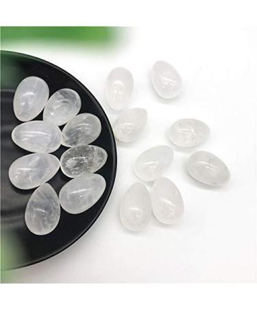 1pc Natural White Quartz Crystal Egg Shaped Stones Polished Clear Quartz Eggs Natural Stones and Crystals Stone Mineral Specimen