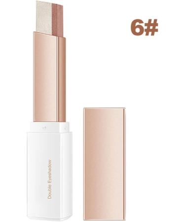 B ton de fard paupi res double couleur 2 en 1 d grad miroitant fard paupi res maquillage pour les yeux 2 5 g Style6 ombres de maquillage 6# - Buy Online on GoSupps.com