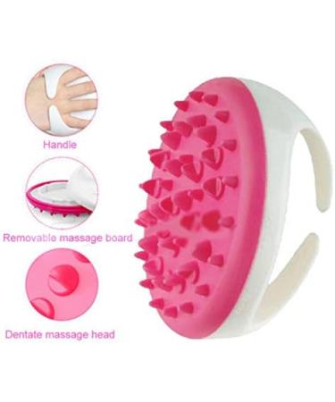 Anti-Cellulite Body Massage Glove | Exfoliating Pink Bath & Shower Massager | International Shipping Available - Buy Online on GoSupps.com