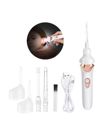 Electric Ear Suction Set Visual Luminous Ear Pick for Children Baby Ear Wax Cleaning with Light Rechargeable Safety Ear Spoon