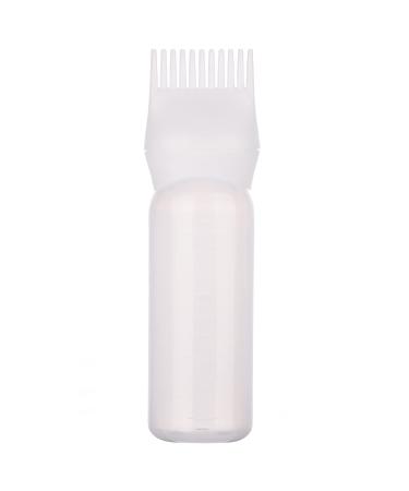UNVOJL Hair Dye Brush Bottle Hair Root Comb Applicator Bottles Hair Dye Tools Applicator Brush Bottles for Salon (White)