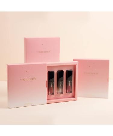 Hydrating Lip Glow & Gloss 3PCS Gift Set - Clean Beauty, Nude Red, Lightweight & Nourishing - Cruelty-Free - 0.14fl/oz. each - Buy Online on GoSupps.com