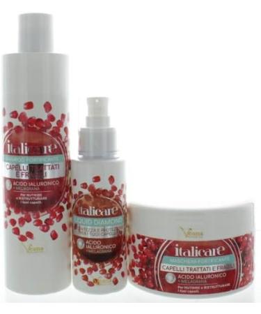  Veana Hyaluronic shampoo + hair mask + hair oil + pomegranate (2 x 500 ml + 100 ml) + HairBell shampoo and conditioner (2 x 200 ml). Promotes hair growth for fine thin and particularly damaged hair. - Buy Online on GoSupps.com