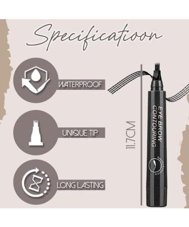Roterale Eyebrow Pen - Roterale Eyebrow Pencil Waterproof Roterale 4-Tip Microblade Brow Pen 4Pack Roterale Eyebrow Pen Waterproof (Light Brown-4pcs) - Buy Online on GoSupps.com
