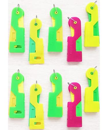 GSLSTGS 5PCS Automatic Sewing Needle Device Threader Thread Device Needle Threader for Hand Stitching and Sewing Machine Needle (Color Mixing-5Pcs)