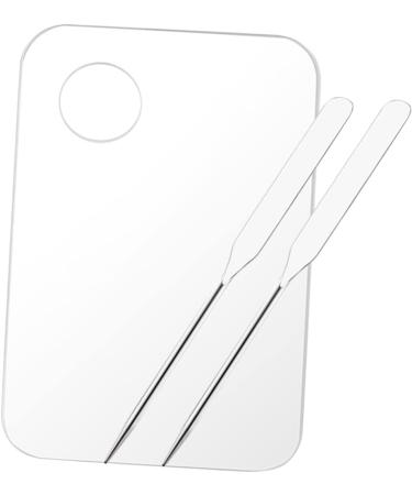 Mipcase 2 Sets Color Palette - Eyeshadow & Foundation Mixing Tool Tray with Spatula | International Shipping Available - Buy Online on GoSupps.com