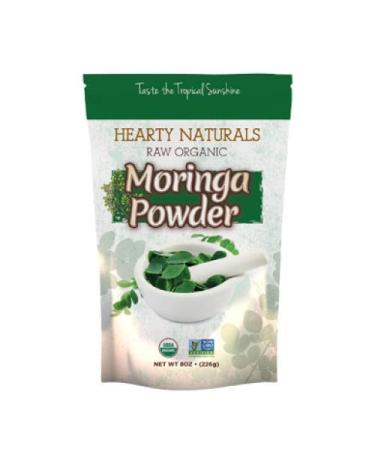 Hearty Naturals Raw Organic Moringa Powder - 226 Grams (8 Oz)