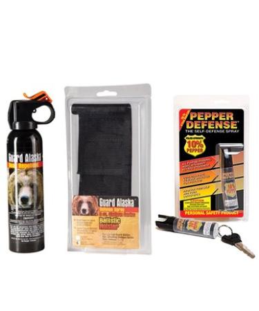 Guard Alaska Bear Spray with Belt Clip Holster and Pepper Defense Max Strength 10% OC Pepper Spray