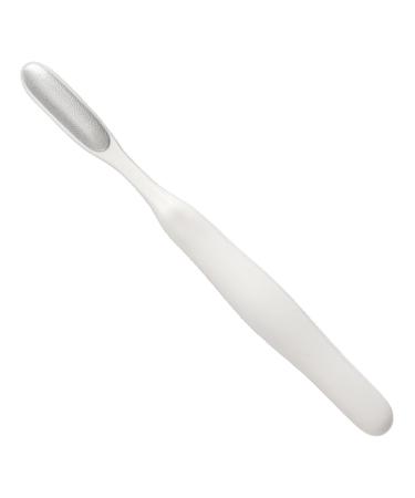 Foot Rasp Foot File Foot File Callus Remover Foot Scrubber - Shower Foot Scrubber Skin Removal Foot File Callus Remover Long Handled Toe Brush for Wet and Dry Feet White