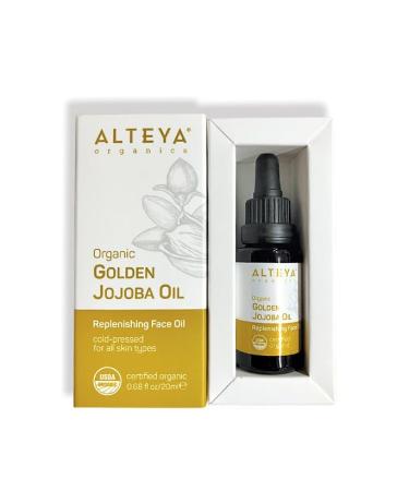 Altenya Bio Golden Jojoba Oil 20ml - USDA Organic Carrier Oil for Skin Hair & Scalp Care - Buy Online on GoSupps.com