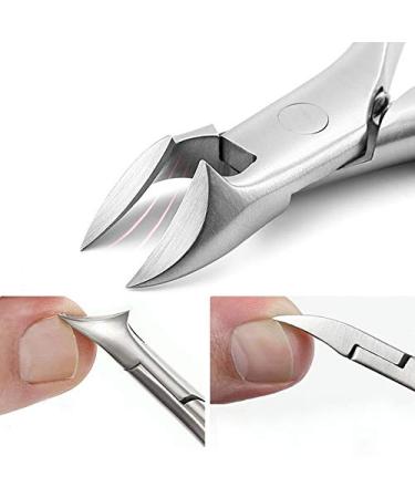 PSGS Stainless Steel Nail Clippers Trimmer Ingrown Pedicure Care Professional Cutter Nipper Tools for feet toenail Paronychia Improve