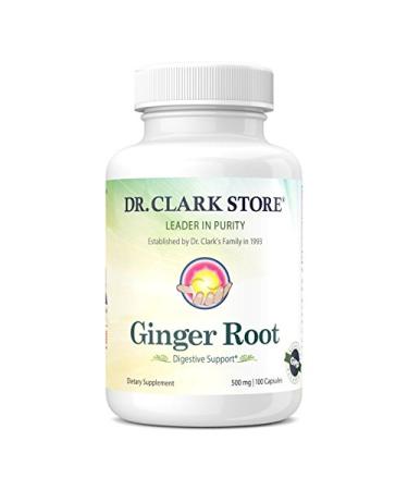 Dr. Clark Ginger Root Supplement - Digestive Support - 500 mg 100 Gelatin Capsules
