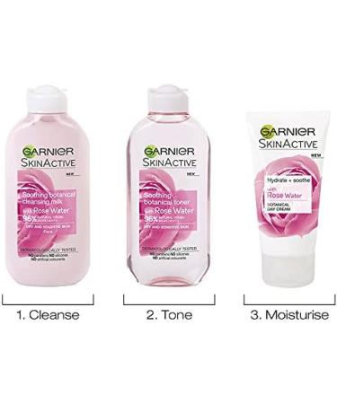 Garnier Natural Rose Water Toner Sensitive Skin 200ml (Packaging May Vary) Toner Toner - Buy Online on GoSupps.com