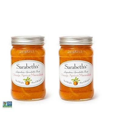 Sarabeth's Legendary Orange-Apricot Marmalade - (18 oz Pack of 2) 1.12 Pound (Pack of 2)