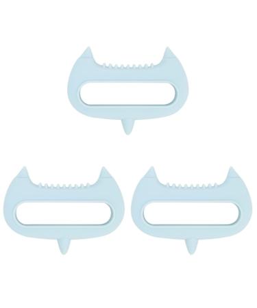 Beaupretty 3st acupuncture massage device Hand massage device Peeling brush for the scalp Tool for the head care hairbrush neck massage device made of silicone scalp scratch spa clothes peers