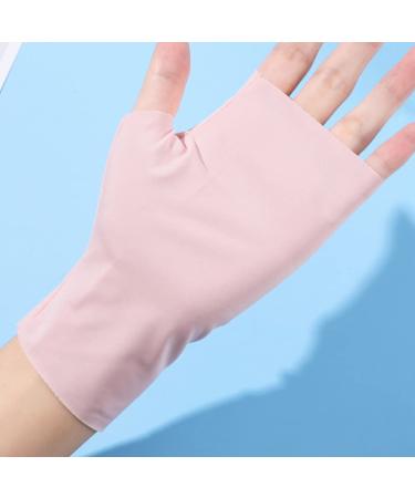 BESPORTBLE 1 Pair Ice Silk Nail Gloves nail art gloves nail art fingerless gloves anti UV hands gloves UV gloves for nails nail care gloves nail lamp gloves anti gloves Miss soft Dryer Nylon - Buy Online on GoSupps.com