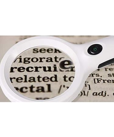 Magnifiers Handheld 2.5 Times 8 Times with Light Magnifier Professional High-Definition LED Light Reading Magnifying Glass Reading Aids - Buy Online on GoSupps.com