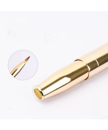 Buy 1PC Gold Retractable Lip Makeup Brush - Double-Ended Lip Brush Applicator with Cap for Women & Girls | Perfect Makeup Tool & Accessory - Buy Online on GoSupps.com