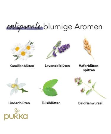 Pukka Organic Herbal Tea Night Time | Natural Sleep Tea with Chamomile Lavender Linden & Valerian | 4 Pack of 80 Tea Bags for Relaxation - Buy Online on GoSupps.com