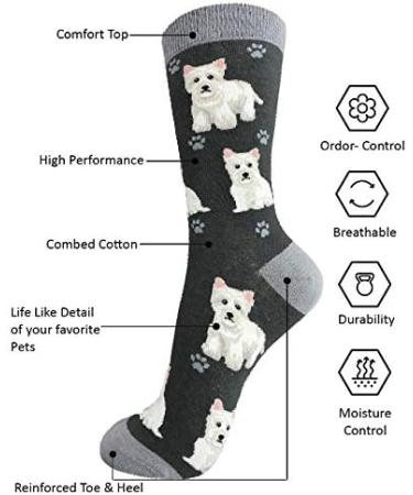 E&S Imports Pet Lover Socks - One Size Fits Most - Cat and Dog Design Gifts for Women and Men - Buy Online on GoSupps.com