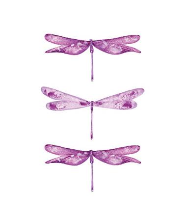 Dragonfly Temporary Tattoo Sticker Set - Watercolor Waterproof Body Art for Women, Girls, and Kids - Pack of 12 - Buy Online on GoSupps.com