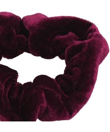Gleader Burgundy Velvet Elastic Hair Tie Band Ponytail Holder for Women - Buy Online on GoSupps.com