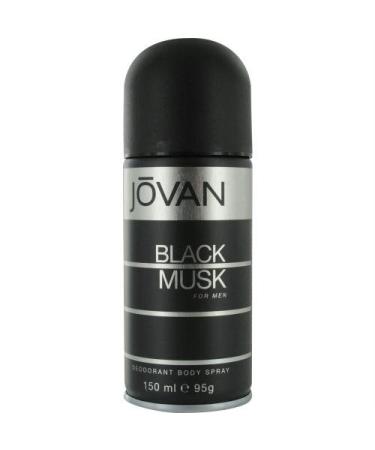 Jovan Black Musk Deodorant Spray 5.1oz (150ml) 1 Count (Pack of 1) - Buy Online on GoSupps.com
