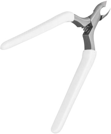 Nail Clippers Cuticle Trimmer Ergonomic Stainless Steel Cuticle Trimmer Professional Dead Skin Remover with Nail Protective Cover for Home (White) - Buy Online on GoSupps.com