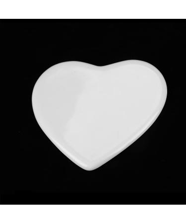 Qchomee Personalized Ceramic Photo Picture Frame Porcelain Portrait Plaque for Headstone Graves Indoor Monument Ornament Color Oval Memorial Tile Dad Mam Pet Dog Cat Heart-shaped - 5x4.7in - Buy Online on GoSupps.com