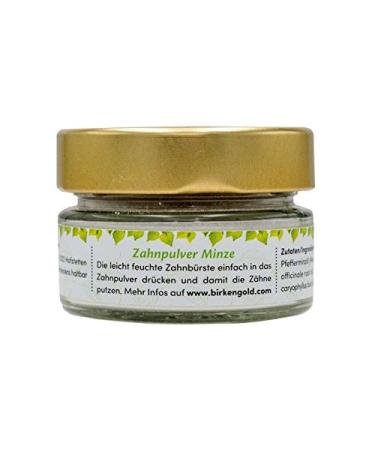 Birch gold tooth powder mint - 30g