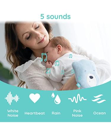MyHummy Sleep Aid - Snoozy Basic White & Blue | White Noise Baby Soother for Calming Sleep | Ideal for Infants 0 Months+ - Buy Online on GoSupps.com