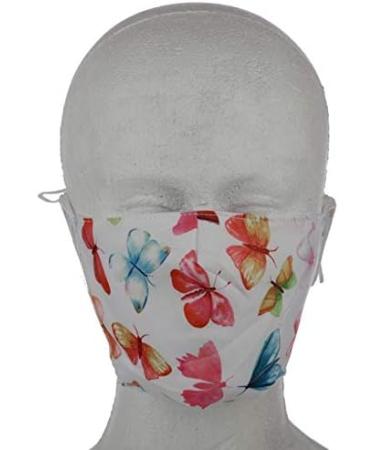 Butterfly Summer Garden Face Mask | Reusable & Adjustable | International Shipping Available - Buy Online on GoSupps.com