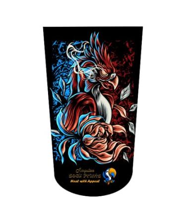 Heal with Appeal Amputee stump sock Phoenix High Detail blk bgnd V1 3Ply stump sock