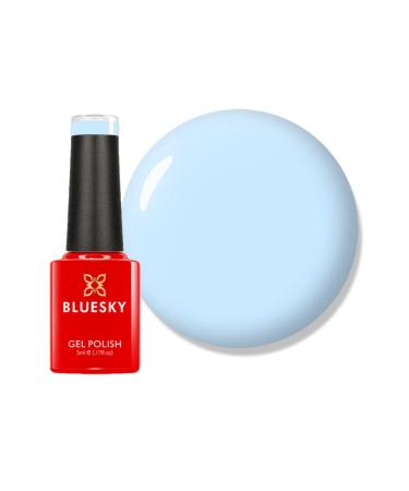 Bluesky Gel Nail Polish Creekside - 80596 Blue Pastel Light Long Lasting Chip Resistant 5ml (Requires Drying Under UV LED Lamp) Pastel Blue 5.00 ml (Pack of 1)