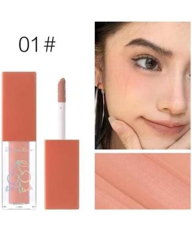 CAMEIRGOU Liquid Blush 4 Colors Cream Blush Breathable Blush Makeup Long Lasting Liquid Blusher Natural Cheek Blush Silky Creamy Blush Moisturizing Face Blush Brightens Skin Tone - Buy Online on GoSupps.com