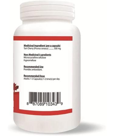 Montmorency Tart Cherry 500mg - Non-GMO Vegan Gluten-Free Dairy-Free Soy-Free (120 Count) - Premium Health Supplement - Buy Online on GoSupps.com