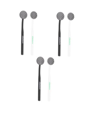 Healeved 6 Stk tongue cleaning brush breath tongue scraping scrubbearable tongue scrap tongue tongue tongue tongue tongue tongue scraps from plastic silicone jacele tool tongue brush child adult pp different colors x 3 pieces 18.5x3pcs