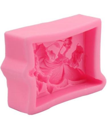 2pcs Candle D Ice Fairy Molds Pink Baking Flower Cream Mousse Gadget Chocolate Home DIY Creative Silicone Decorating Fondant Tool for Pudding Cake - Buy Online on GoSupps.com