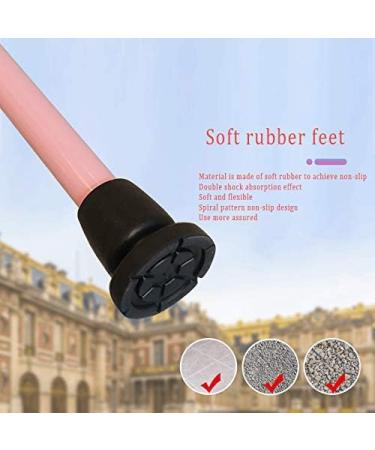 Cane Forearm Crutches - Lightweight Arm Cuff Crutch - Adjustable Ergonomic Heavy Duty for Standard and Tall Adults - Comfortable Pink (Dark Gray) Selfless dedication - Buy Online on GoSupps.com