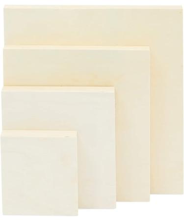 Set of 8 Unfinished Wood Canvas Boards for Painting - Ideal for Crafts and DIY Signs in 4 Sizes - Buy Online on GoSupps.com