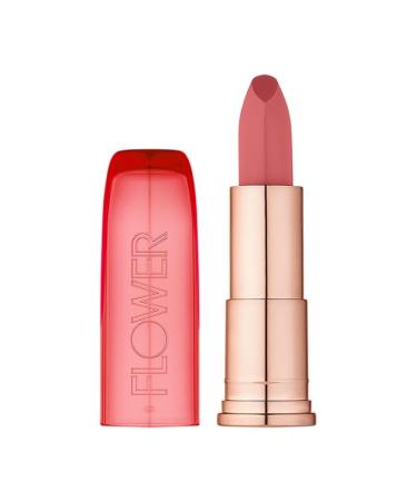 FLOWER BEAUTY Perfect Pout Lipstick by Drew Barrymore - Hydrating Creamy Lip Tint in Peony | Cruelty-Free & Vegan | Soothes Lips with Buildable Color & Natural Shine - Buy Online on GoSupps.com