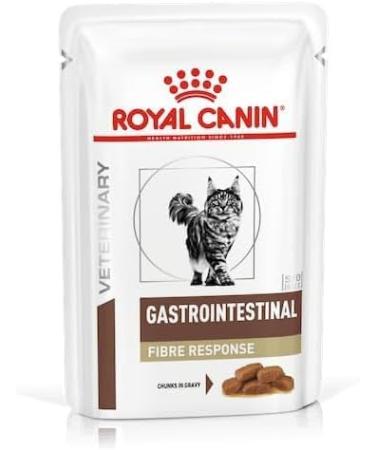 Royal Canin Veterinary Gastro Intestinal Fibre Response - Double Pack (2 x 12 x 85g) | All-in-One Diet for Adult Cats | Relieves Constipation & Gastrointestinal Issues - Buy Online on GoSupps.com