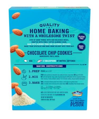 Blue Diamond Almonds Flour Gluten-Free Baking Mix - Chocolate Chip Cookie 10 Oz - Buy Online on GoSupps.com