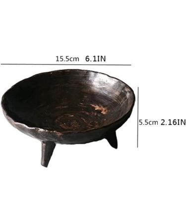 Fruit Bowl Salad Bowl Round Ceramic High-Footed Fruit Plate Snack Dessert Plate Seasoning Plate Tea Plate Dinner Plate Kitchen Storage Plate Fruit Bowl for Kitchen Counter (Color : Black) (White) - Buy Online on GoSupps.com