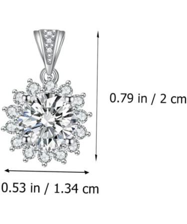 ABOOFAN 1pc Sun Petal Pendant Diamond Choker Necklace Rhienestone Necklace Crafts Making Material Alloy - Buy Online on GoSupps.com